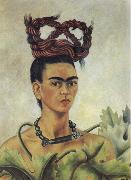 Frida Kahlo Self-Portrait with Braid oil painting artist